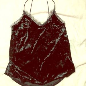 Velvet black tank